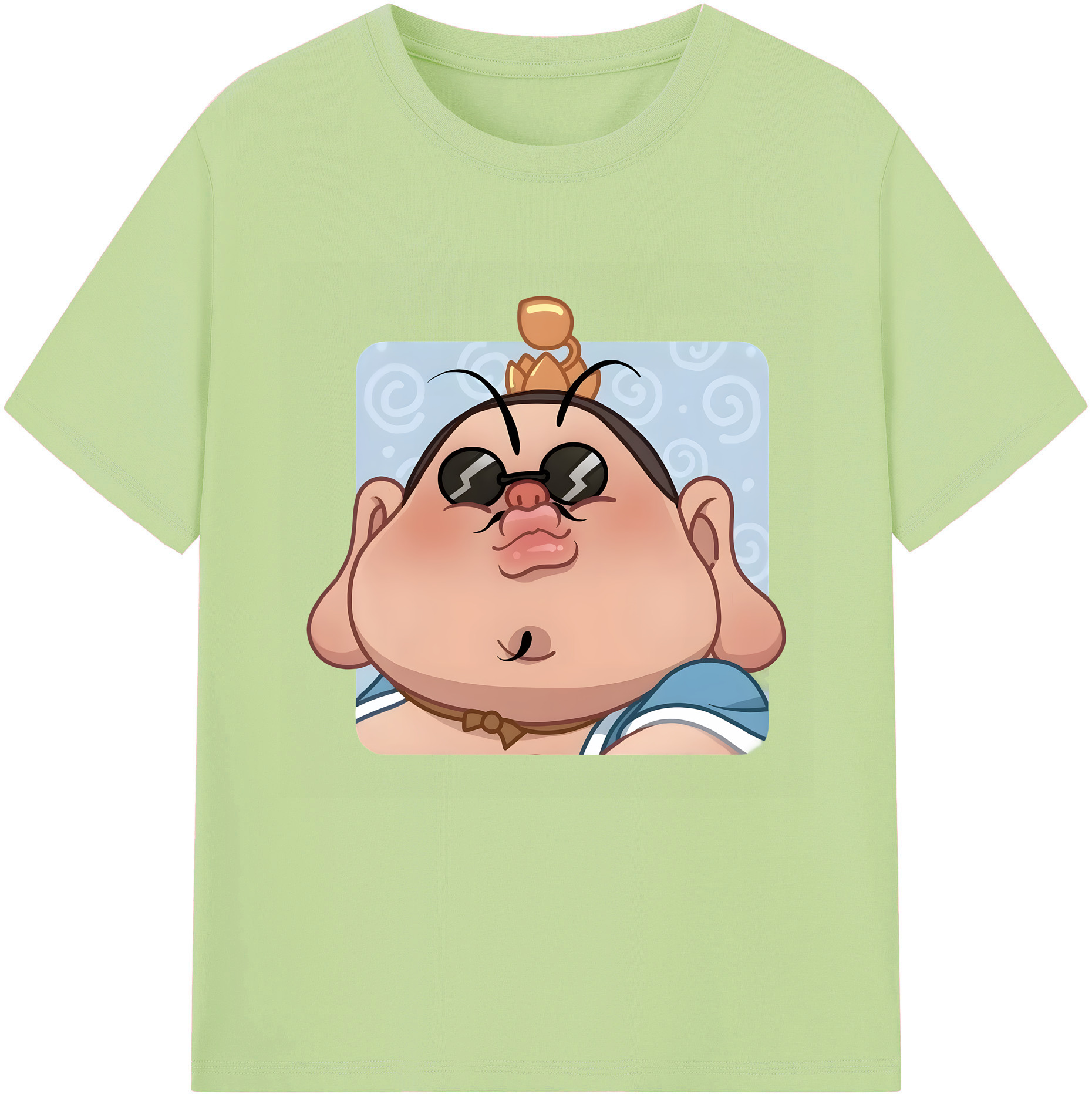 （画像用） Ne Zha 2 ナタ 魔童の大暴れ 綿100％半袖Tシャツ（フロントプリント）